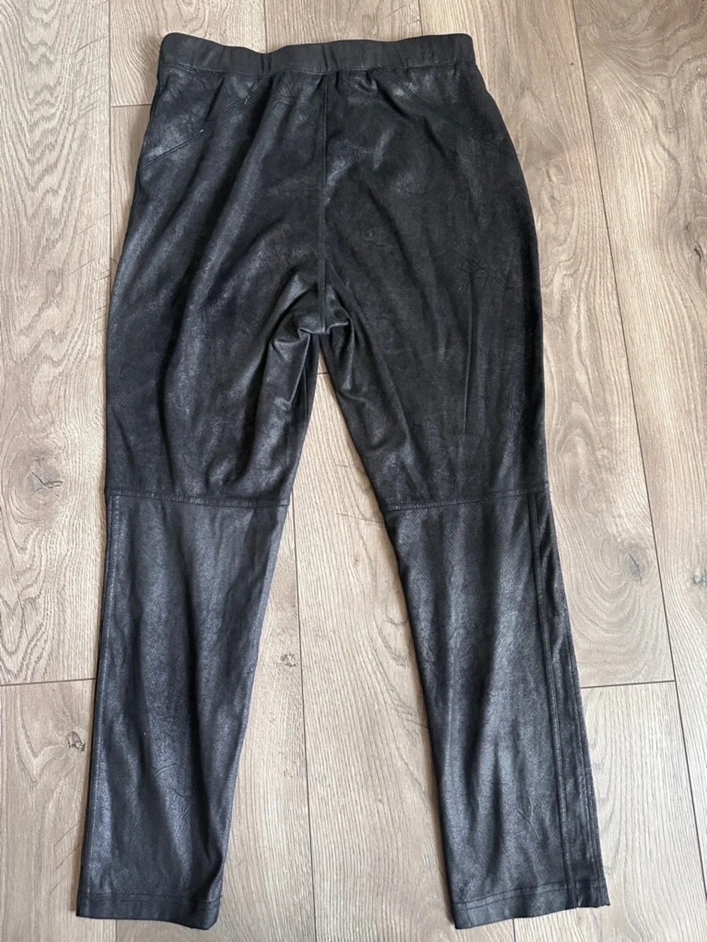 Free People Midnight Faux Suede Skinny Pants size Large